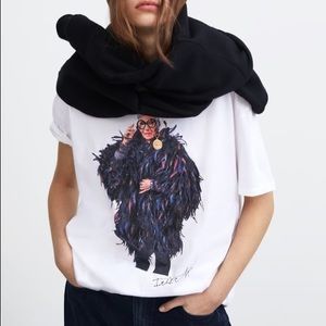 zara iris apfel sweatshirt